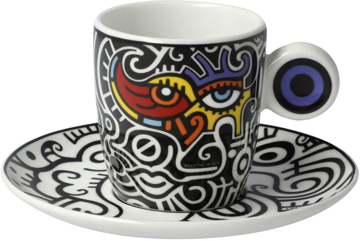 Wöchentliche Bestseller Goebel Espressotasse Billy Artist the Artist, Billy Art, - Pop The Eyes II Porzellan, Bright