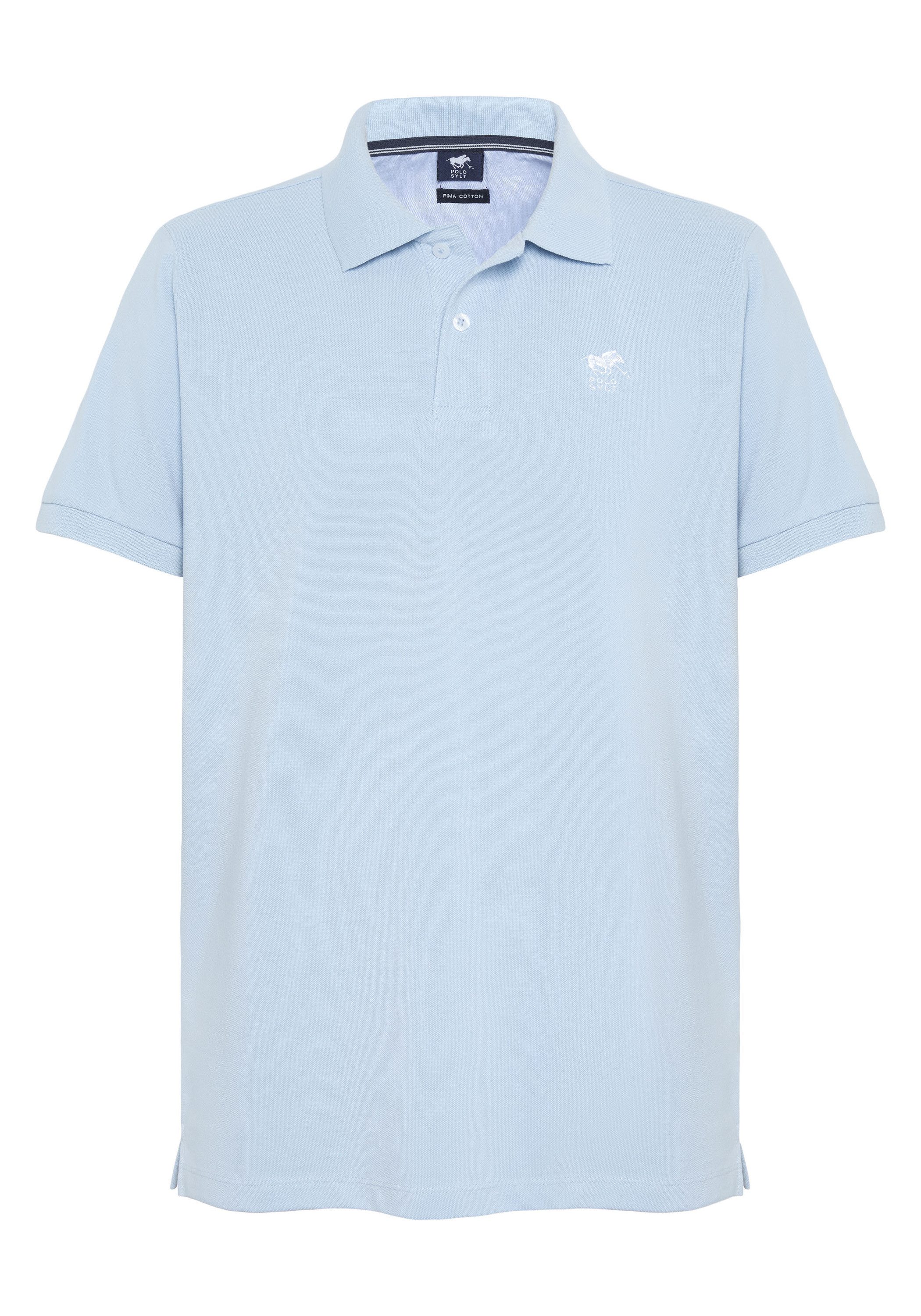 Polo Sylt Poloshirt im puristischen Design mit Label-Stitching günstig online kaufen