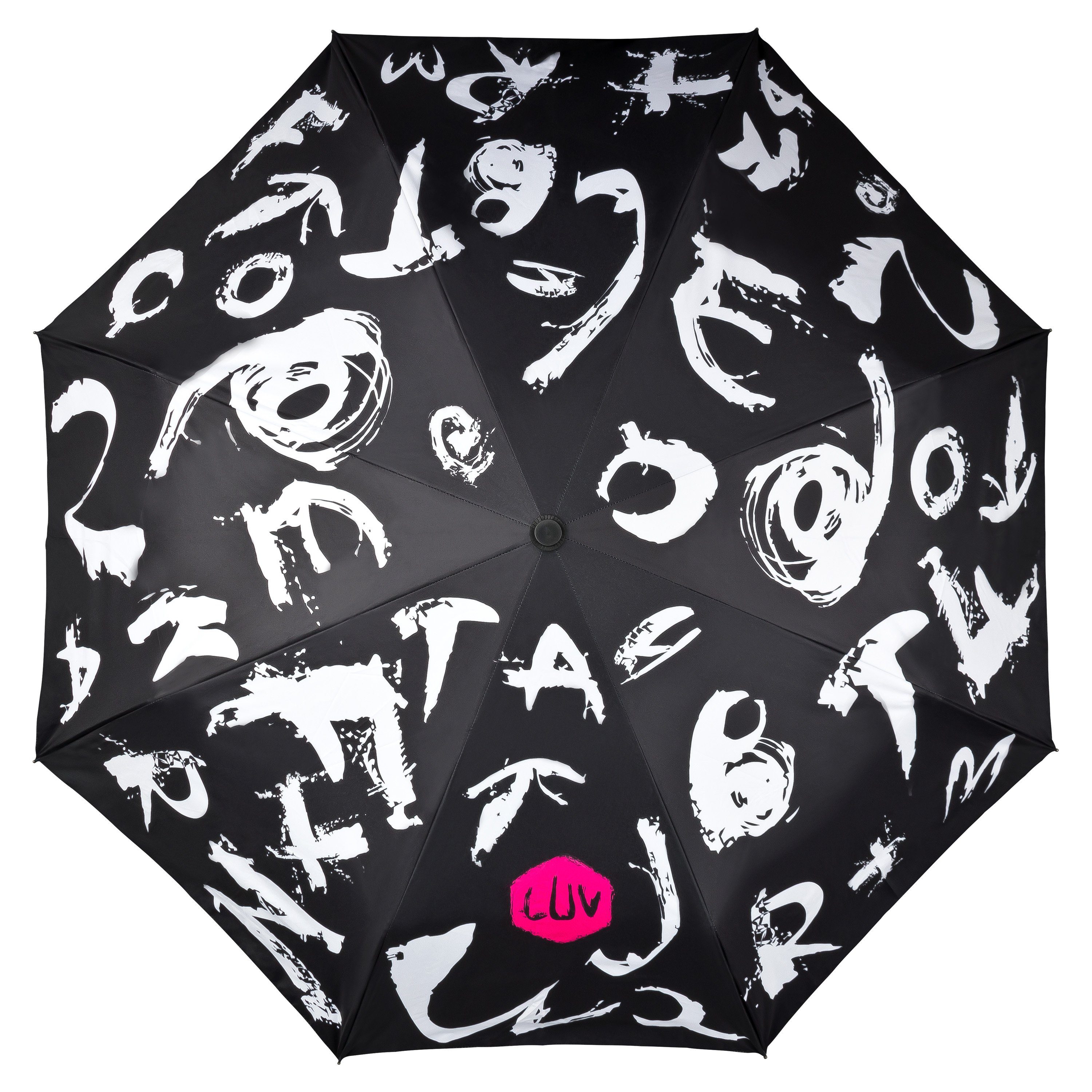 Lilienfeld Taschenschirm LILIENFELD von Auf-Zu-Automatik UV-Schutz 50+ mit dabei durch VON Sturmfest Leicht Fiberglas Florentine, Zugband UPF Schirmtasche Regenschirm Taschenregenschirm Beutel