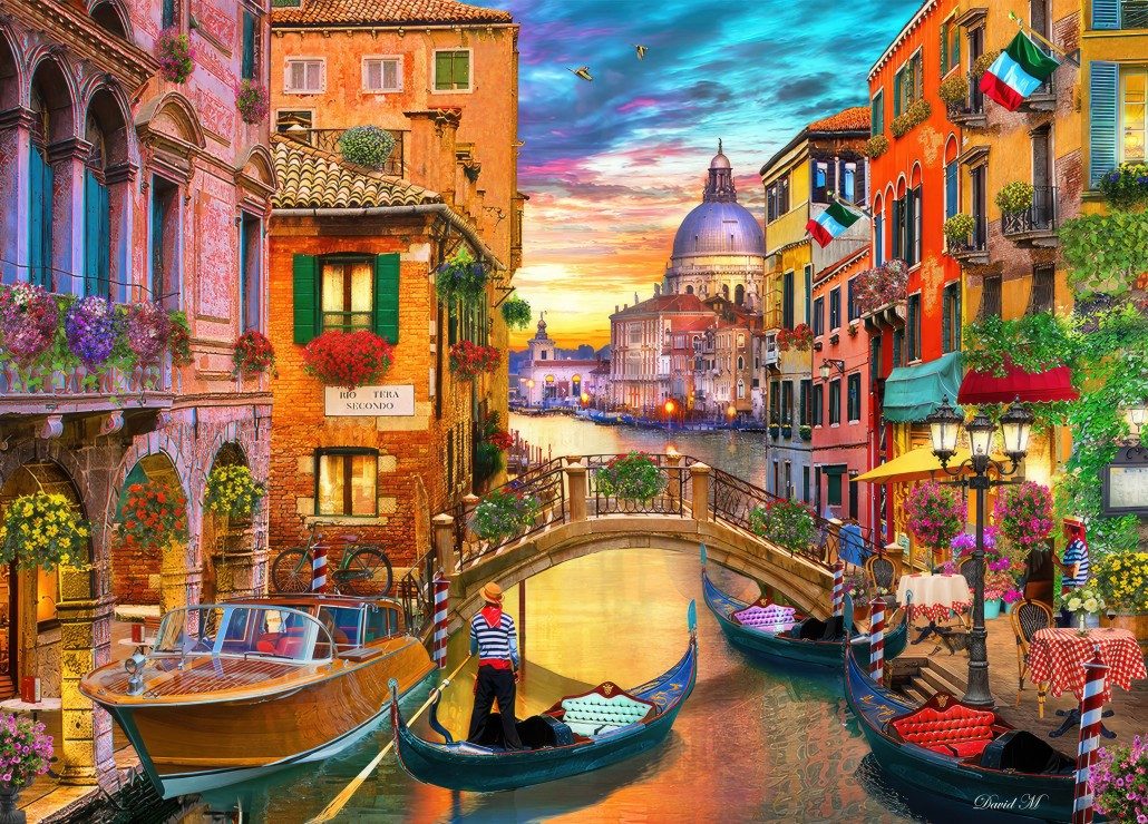 Bluebird Puzzle Puzzle Grand Canal Venice, Puzzleteile