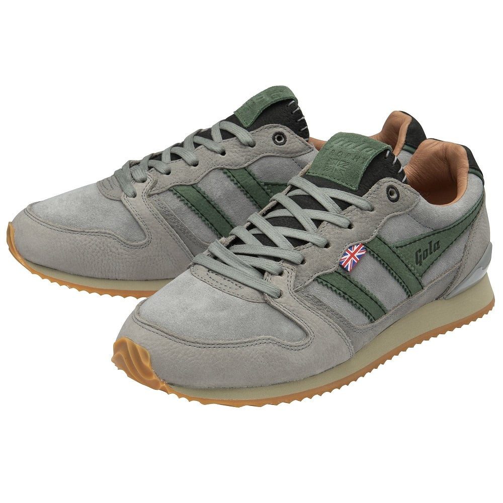 Trophy Cambridge 2025 - Made in England - zementgrau/immergrün Herren Sneaker