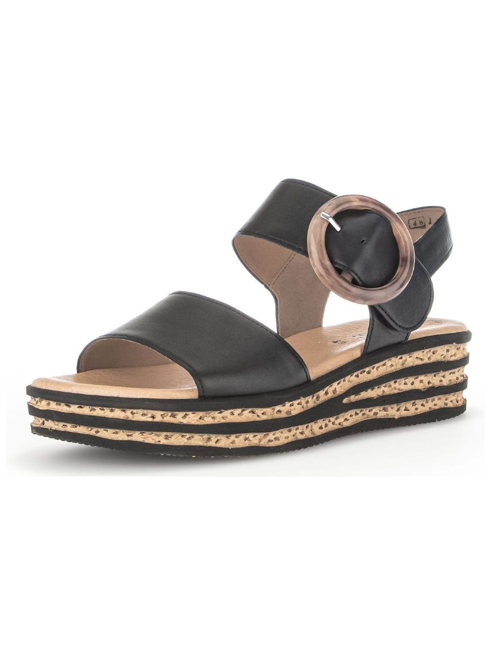 Sandalen Nappaleder . Keilsandalette