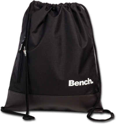 Bench. Turnbeutel Bench Classic Trainingsbeutel schwarz, Turnbeutel, Sportrucksack Polyester, schwarz, Größe ca. 37cm