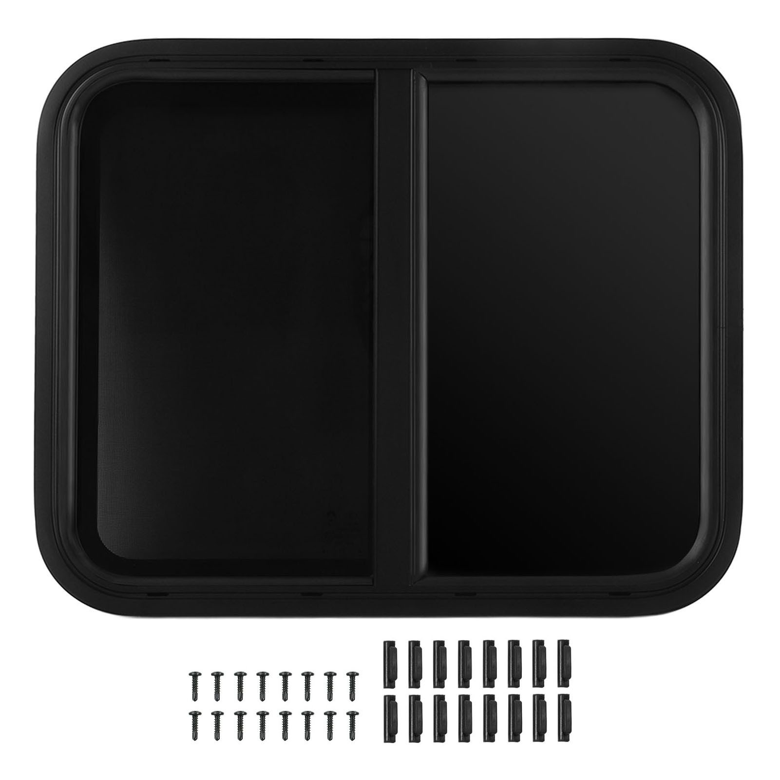 GARRYFIZH Fenster Schiebefenster 610x510mm Wohnmobil Fenster E4 Glas Insektenschutz, Alu-Schiebefenster für Wohnmobil, UV-Schutz & Insektenschutz, 610x510