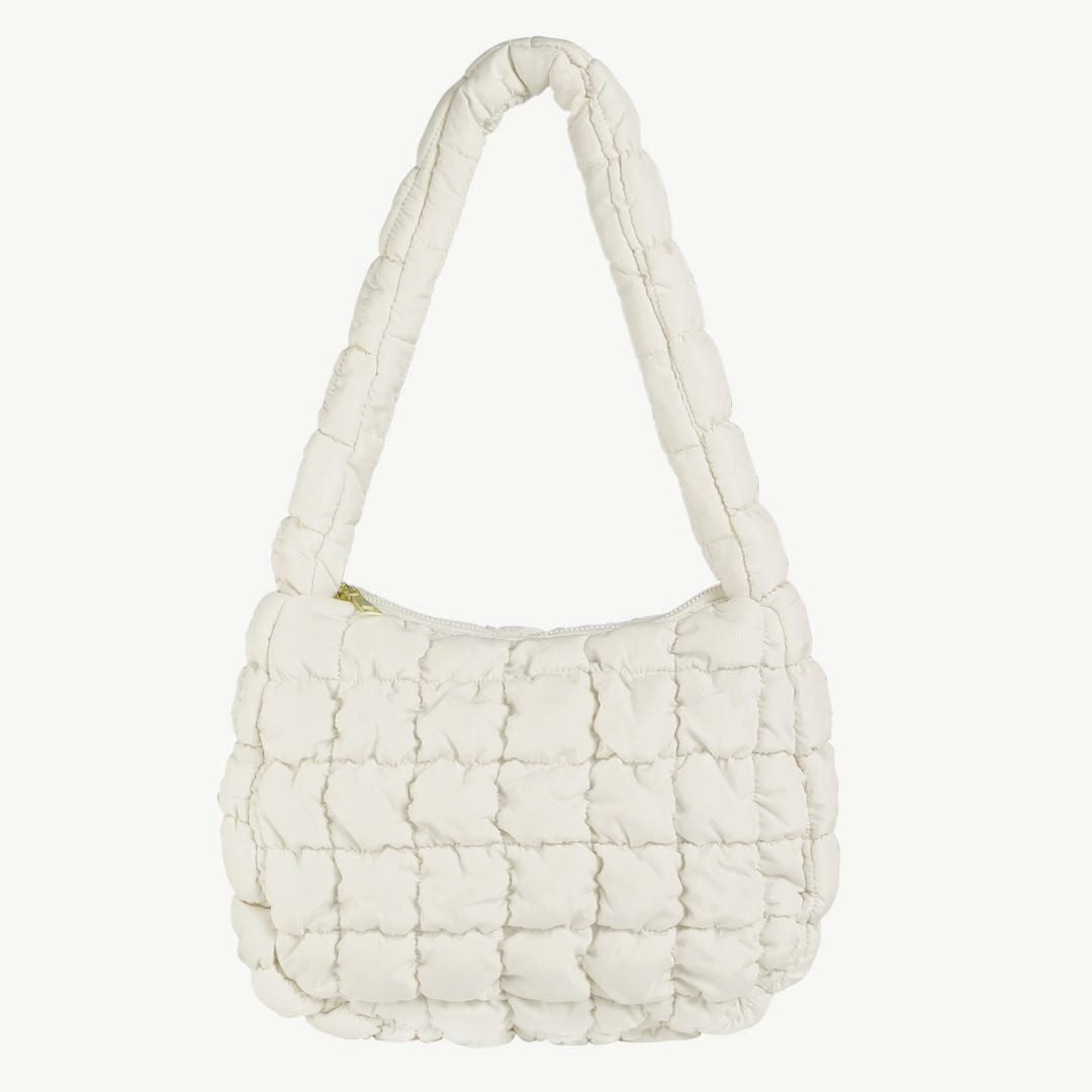 Umhängetasche Umhängetasche unifarben 'Padded Bag' creme