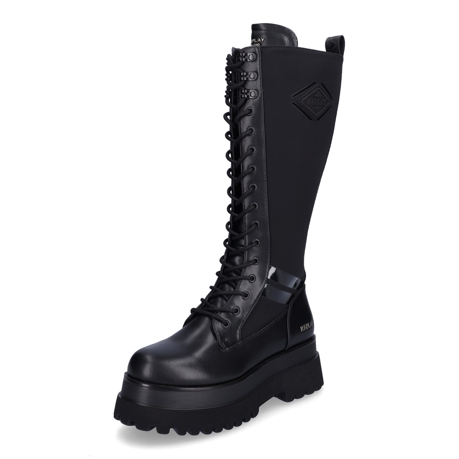 Replay Replay Damen Schnürstiefel Any Rebel schwarz Stiefel
