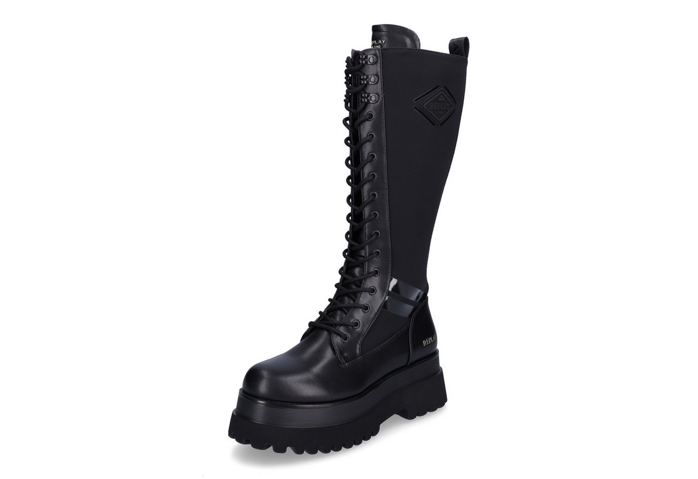 Replay Replay Damen Schnürstiefel Any Rebel schwarz Stiefel