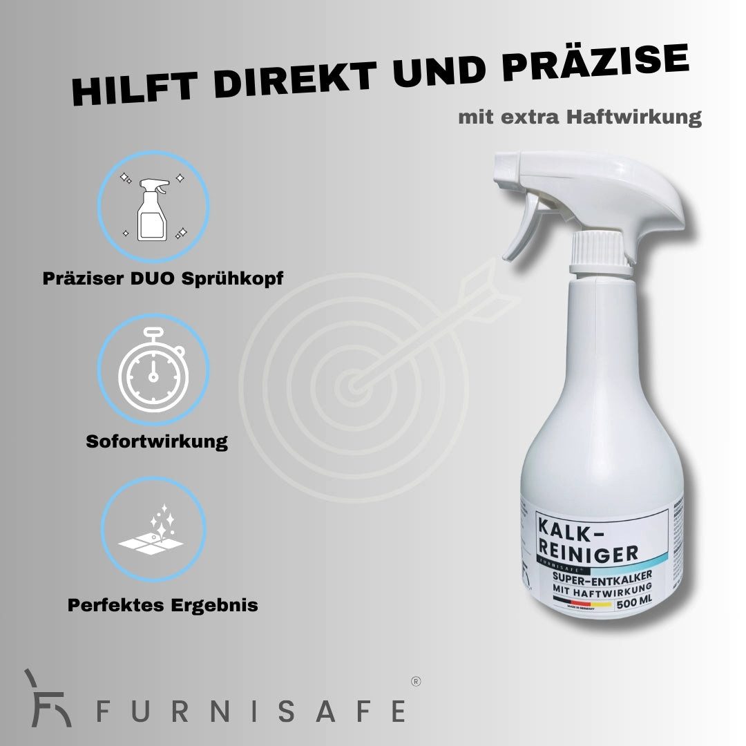 FurniSafe FurniSafe Kalkreiniger Kalkentferner 500 ml Profi Anti-Kalk Reiniger Entkalker