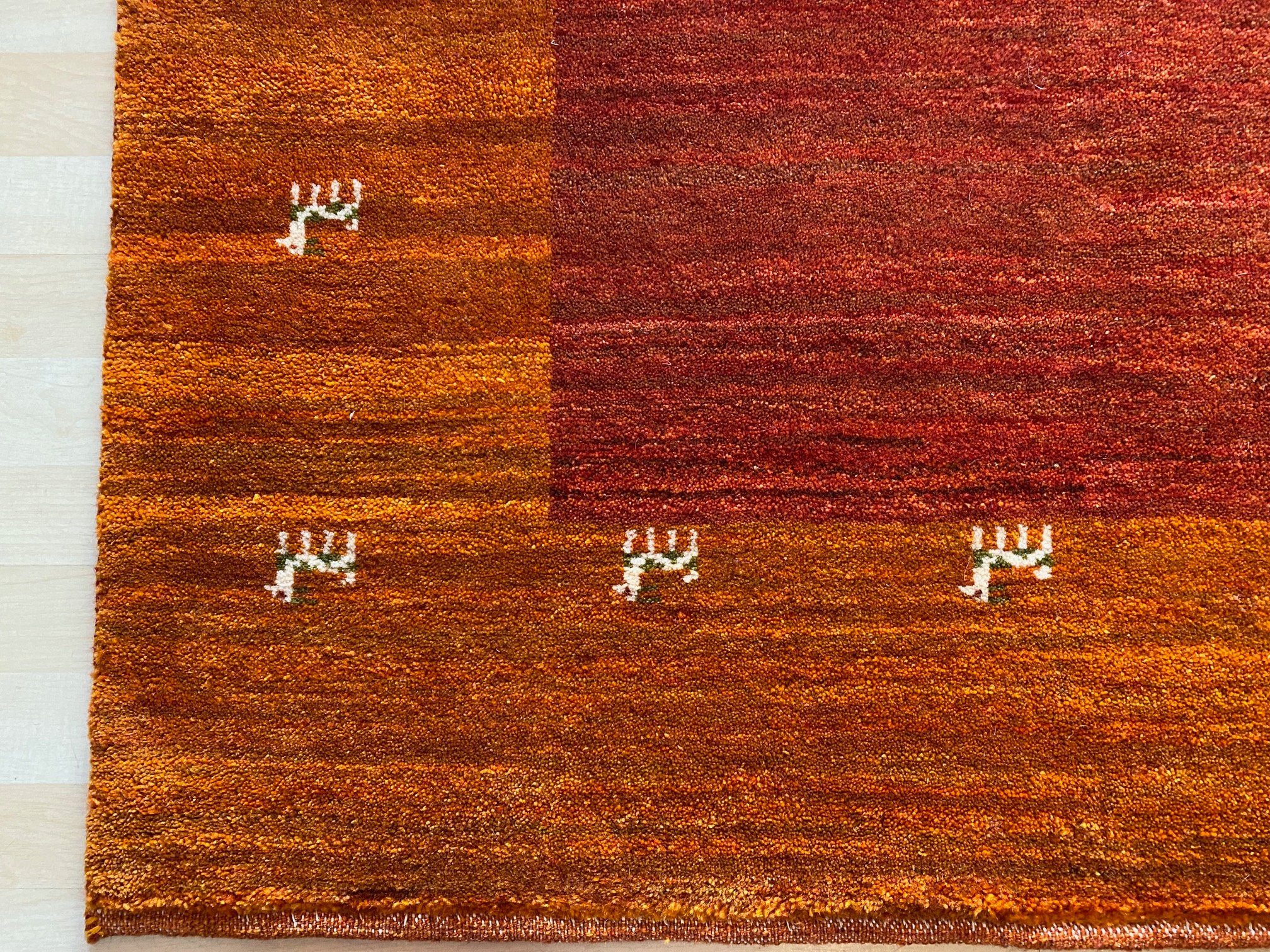 Wollteppich Perserteppich Perser Gabbeh Teppich Schurwolle Handgeknüpft aus Bio, Handgeknüpft Morgenlandbazar, 245×183 reine karavan