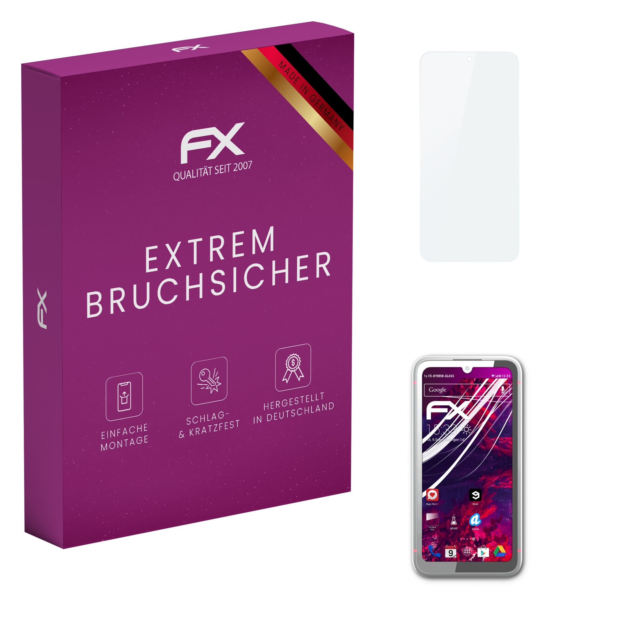 atFoliX Schutzfolie Panzerglasfolie für Volla Phone X23, Ultradünn und superhart