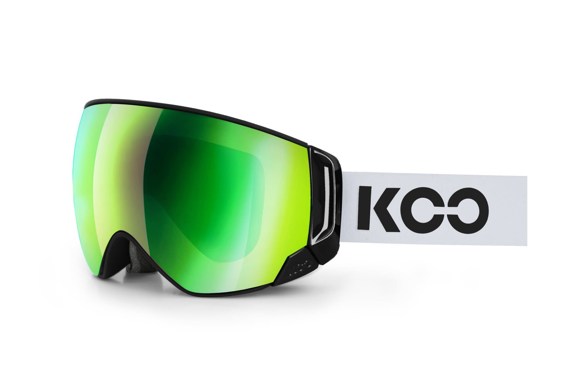 Kask Skibrille Koo Enigma Style Accessoires White - Black - Green Mirror