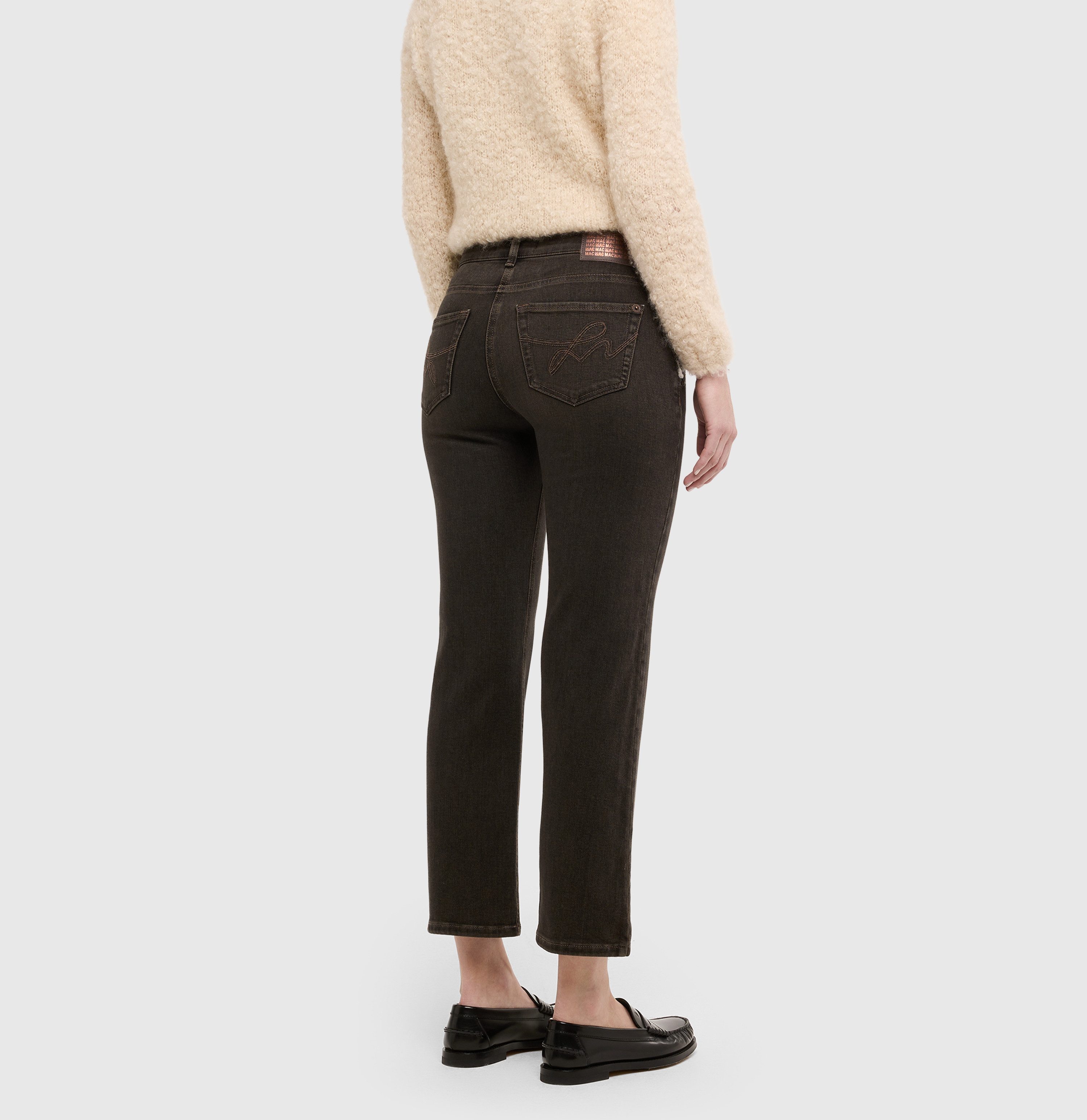 MAC Slim-fit-Jeans CARRIE straight Atmungsaktiver Ganzjahres-Denim