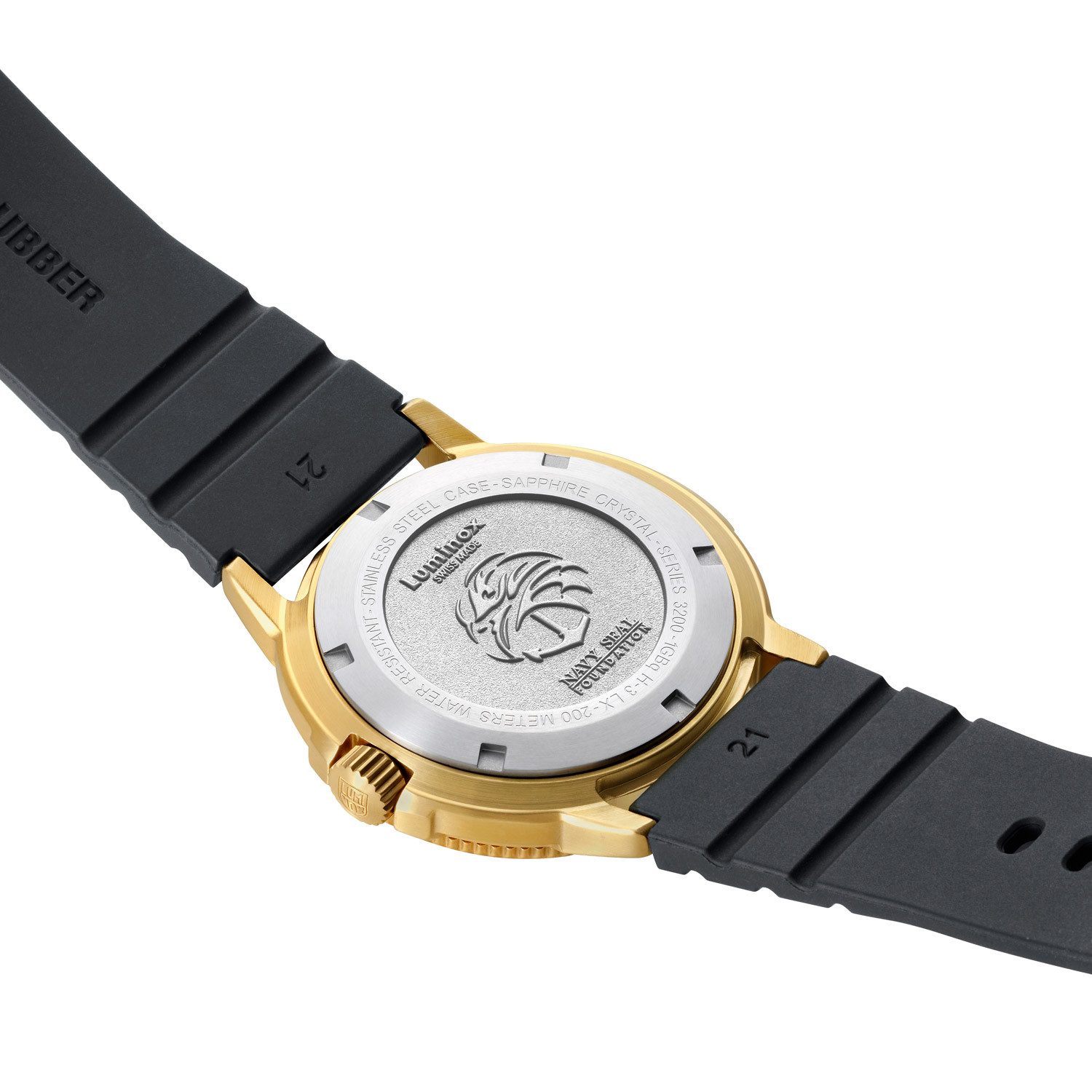 Luminox Quarzuhr Navy Seal Foundation Schwarz/Goldfarben