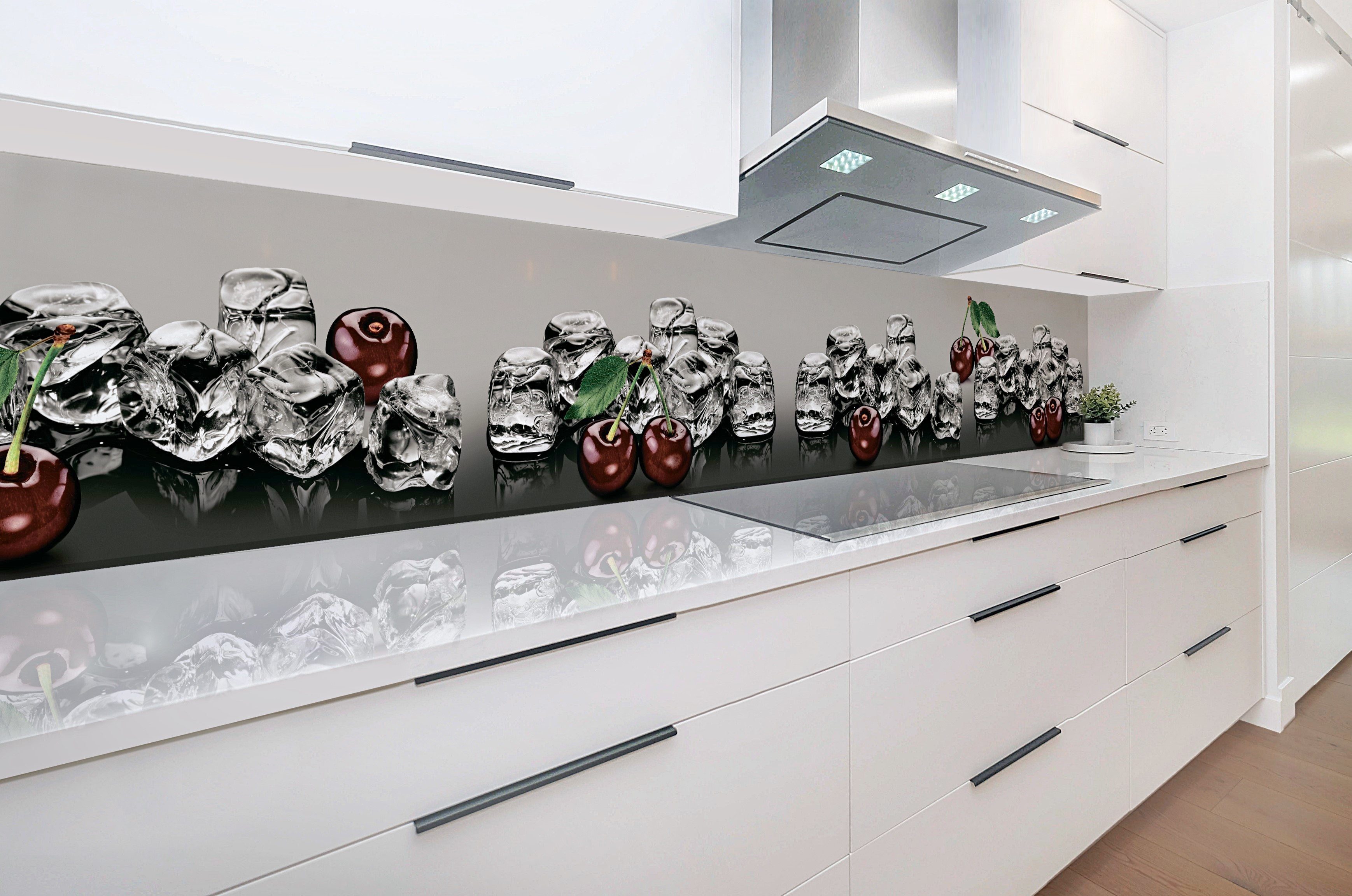 Platte Küchenrückwand mit in Direktdruck Kirschtraum, Rodnik ABS-Kunststoff DELUXE Qualität Monolith
