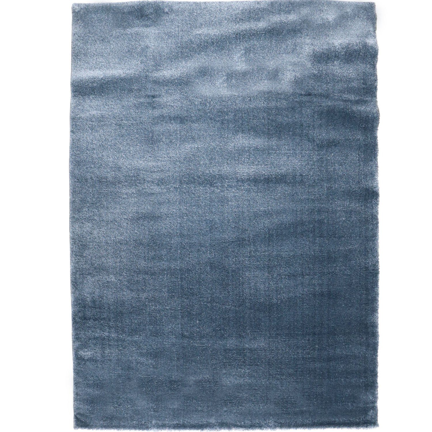 Fellteppich Designer Teppich mit Touch, Weich, 10 mm, Super Blau Rechteckig, extra Glänzend, Einfarbig soften Vimoda, kuschelig, Höhe: weich