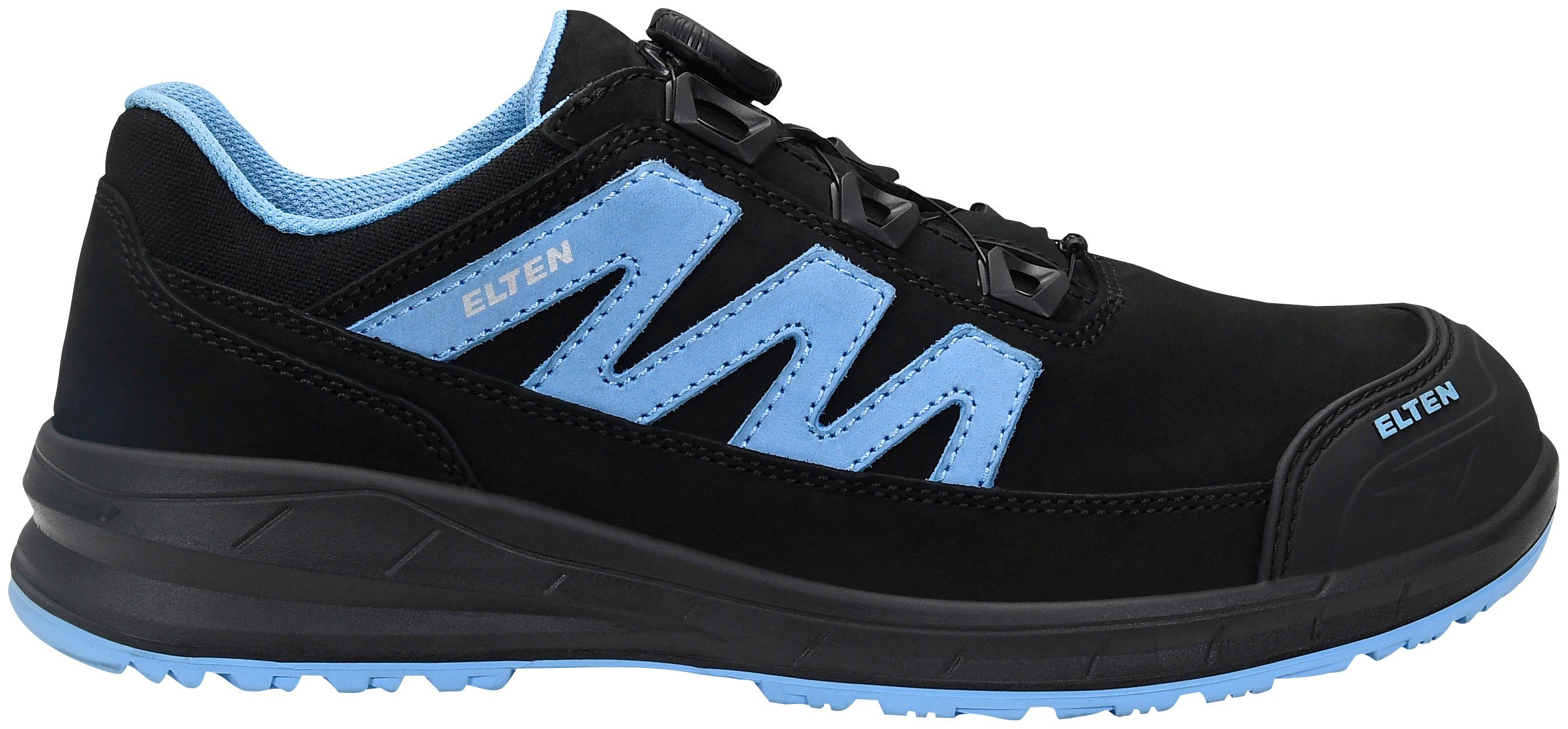 Elten MARTEN XXSports Pro BOA® black-blue Sicherheitsschuh, Ganzflächige  Einlegesohle SPORTIVE ESD black