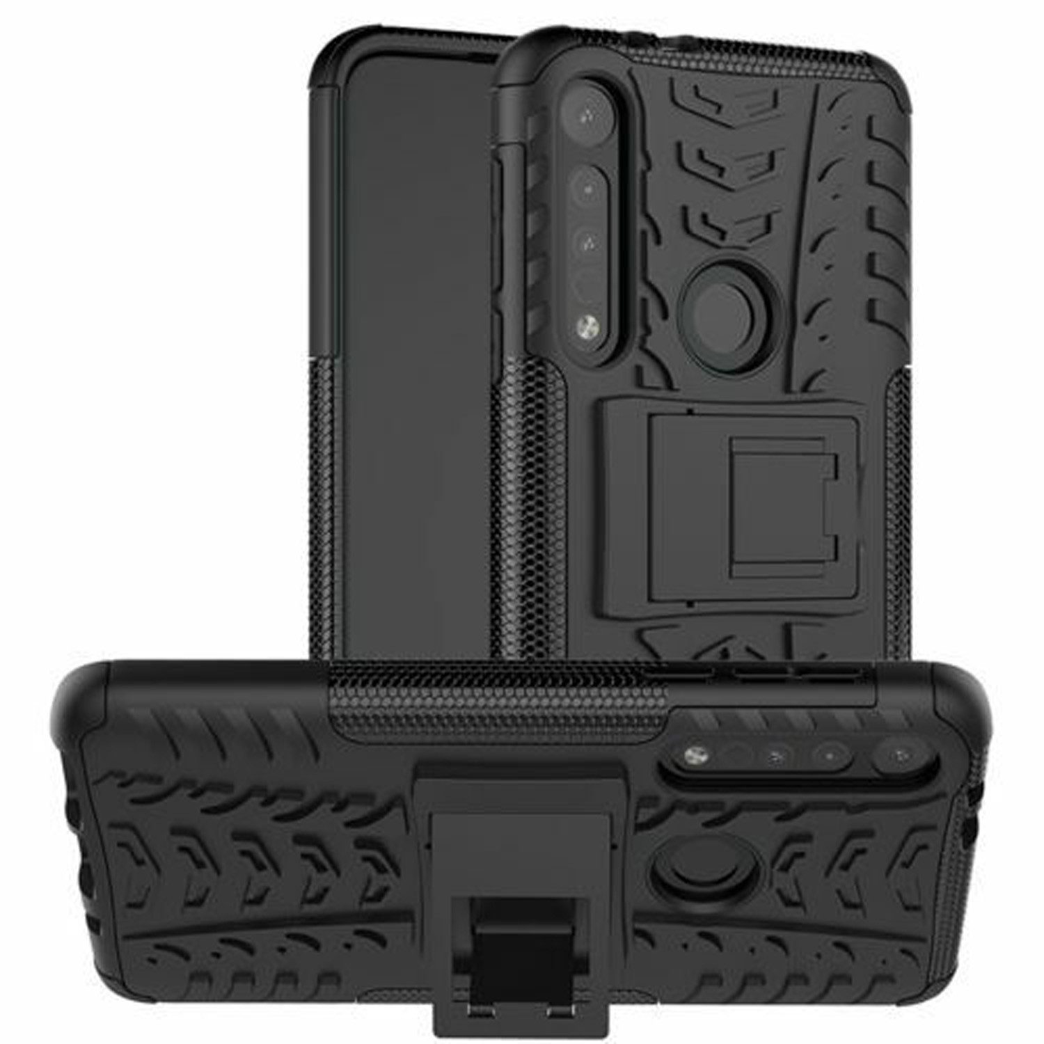 betterfon Handyhülle für Motorola Smartphone Robuste Outdoor Schutzhülle Panzer Case, Stoßfeste Dual-Layer Hülle mit Kickstand kratzfest und formstabil