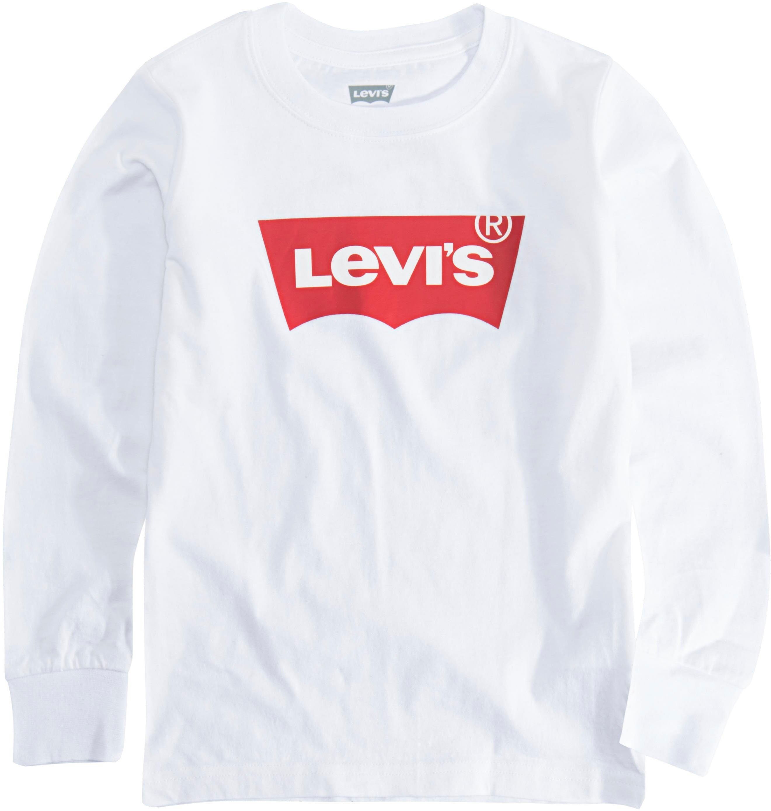 Levi's® Kids Langarmshirt L/S BATWING white BOYS TEE for