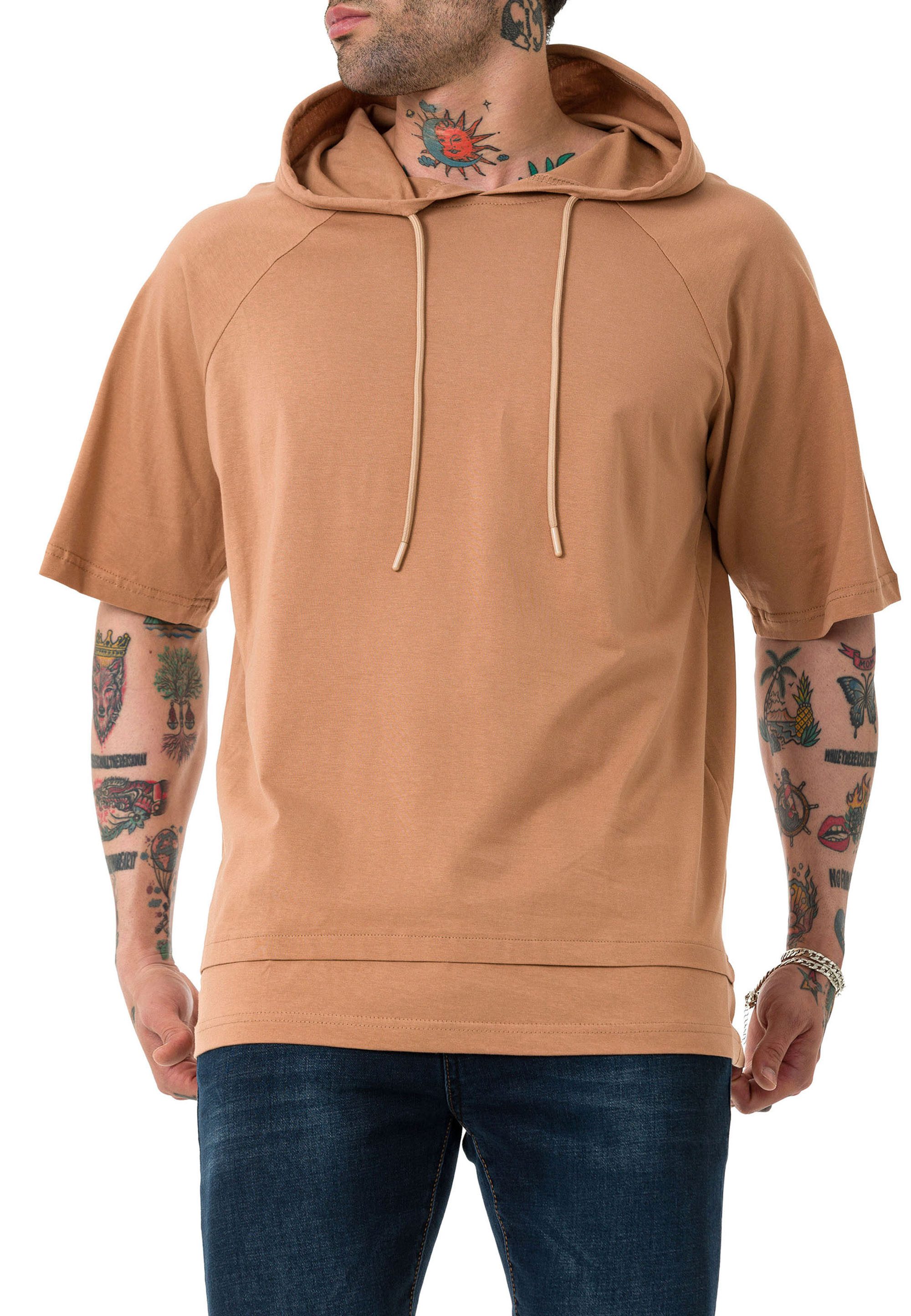 RedBridge T-Shirt mit Kapuze - Lässiges Oversized-Hoodie-Shirt