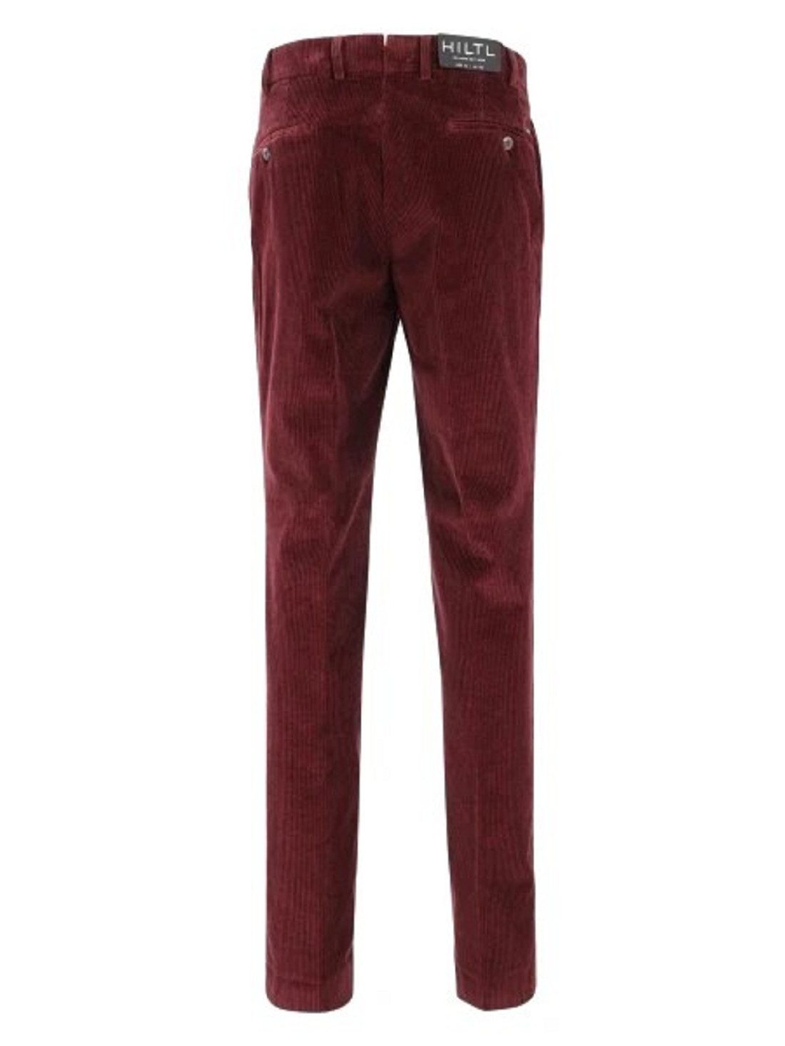 Hiltl Cordhose Hltl Herren Hosen, HILTL PARMA Cordhose, Regular Fit, Bordeaux Rot in Unifarbe