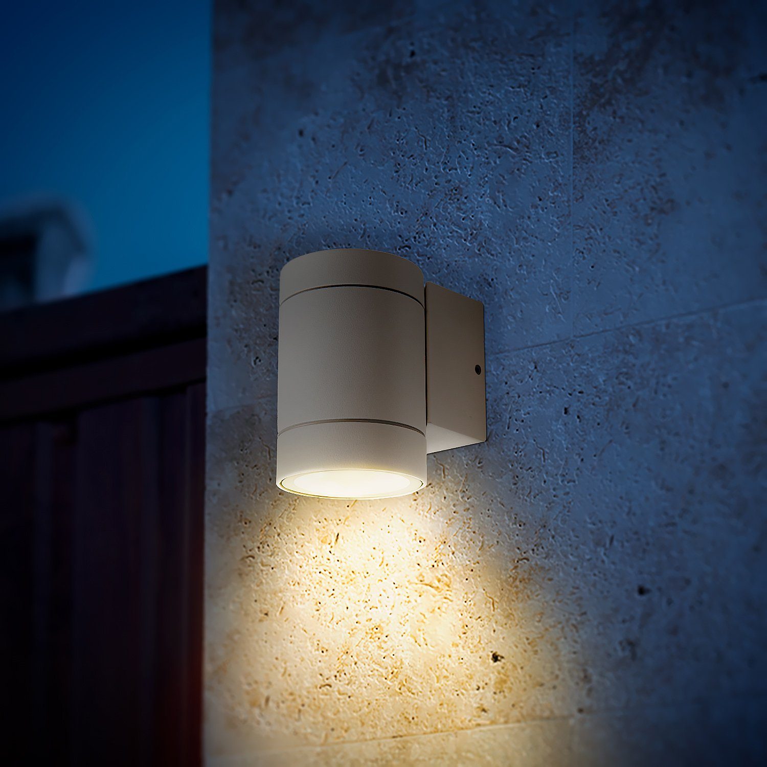 Paco Home Wandleuchte LUSIWA, ohne Aluminium GU10 In Leuchtmittel, Aussenlampe Hauswand Garten & Outdoor Eingang IP54