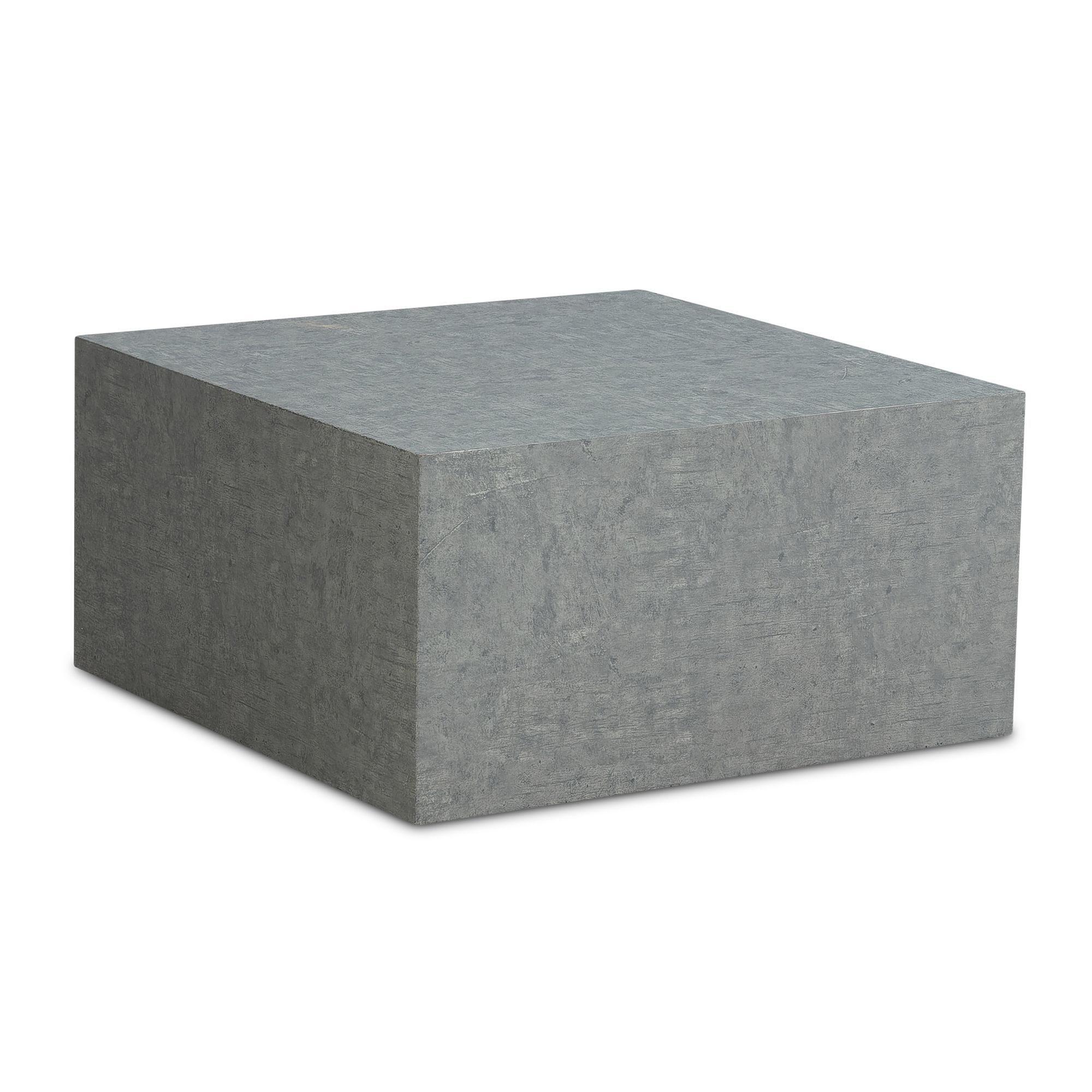 FINEBUY Couchtisch Couchtisch Wohnzimmertisch MONOBLOC Beton Optik Grau Sof günstig online kaufen