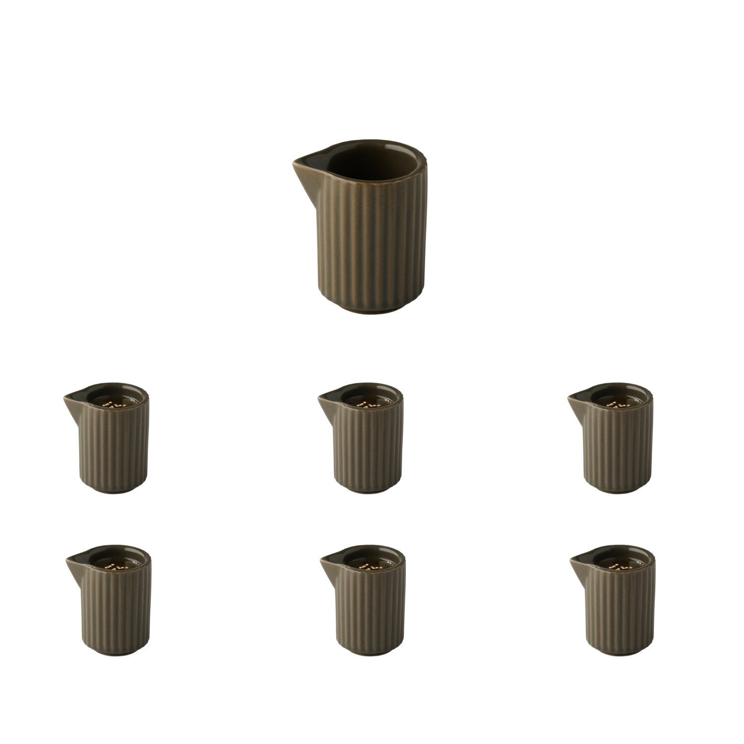 APS Milchkännchen THE GRID, 6 Stück, 0,04 l, (Set, 6-St), 40 ml Porzellan