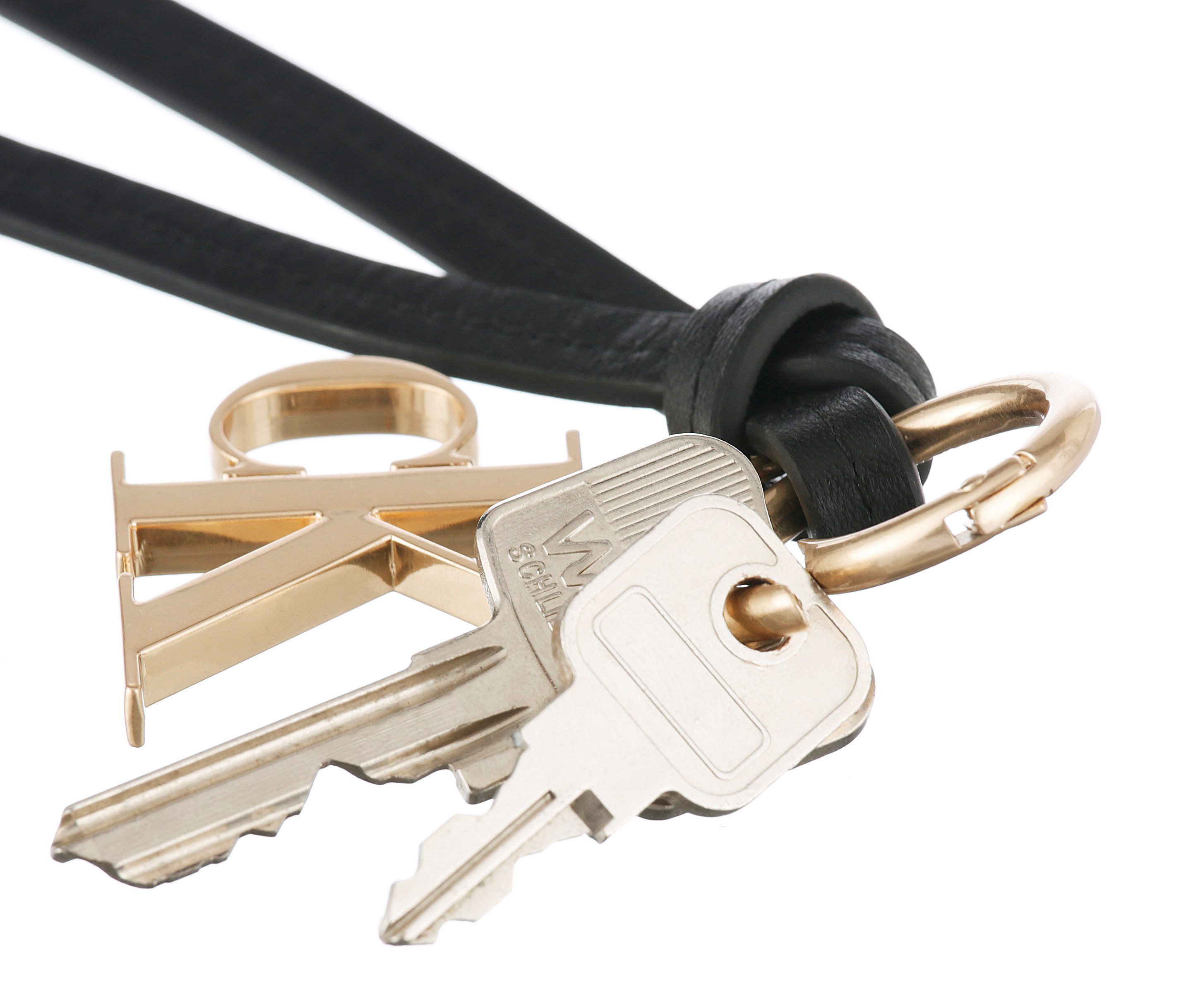 Calvin Klein Schlüsselanhänger CK TASSLE BAG CHARM, Taschenanhänger, Accessoire, Taschen Charm, Bag Charm mit Logoelement