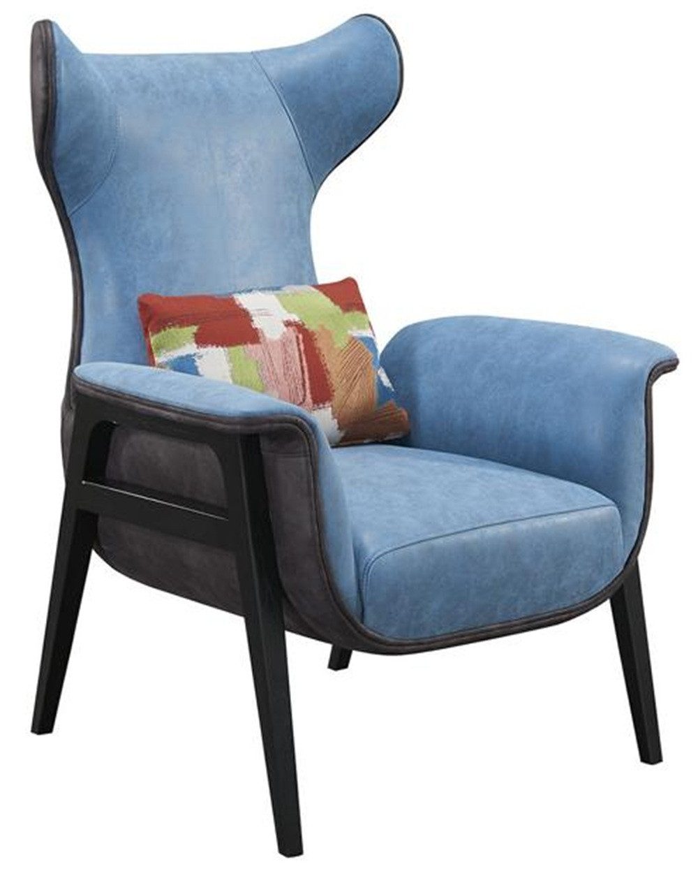 Xlmoebel Loungesessel Hochwertiger Einzelsitzer-Sessel in Blau für das Wohnzimmer - Modernes (Sessel), Hergestellt in Europa