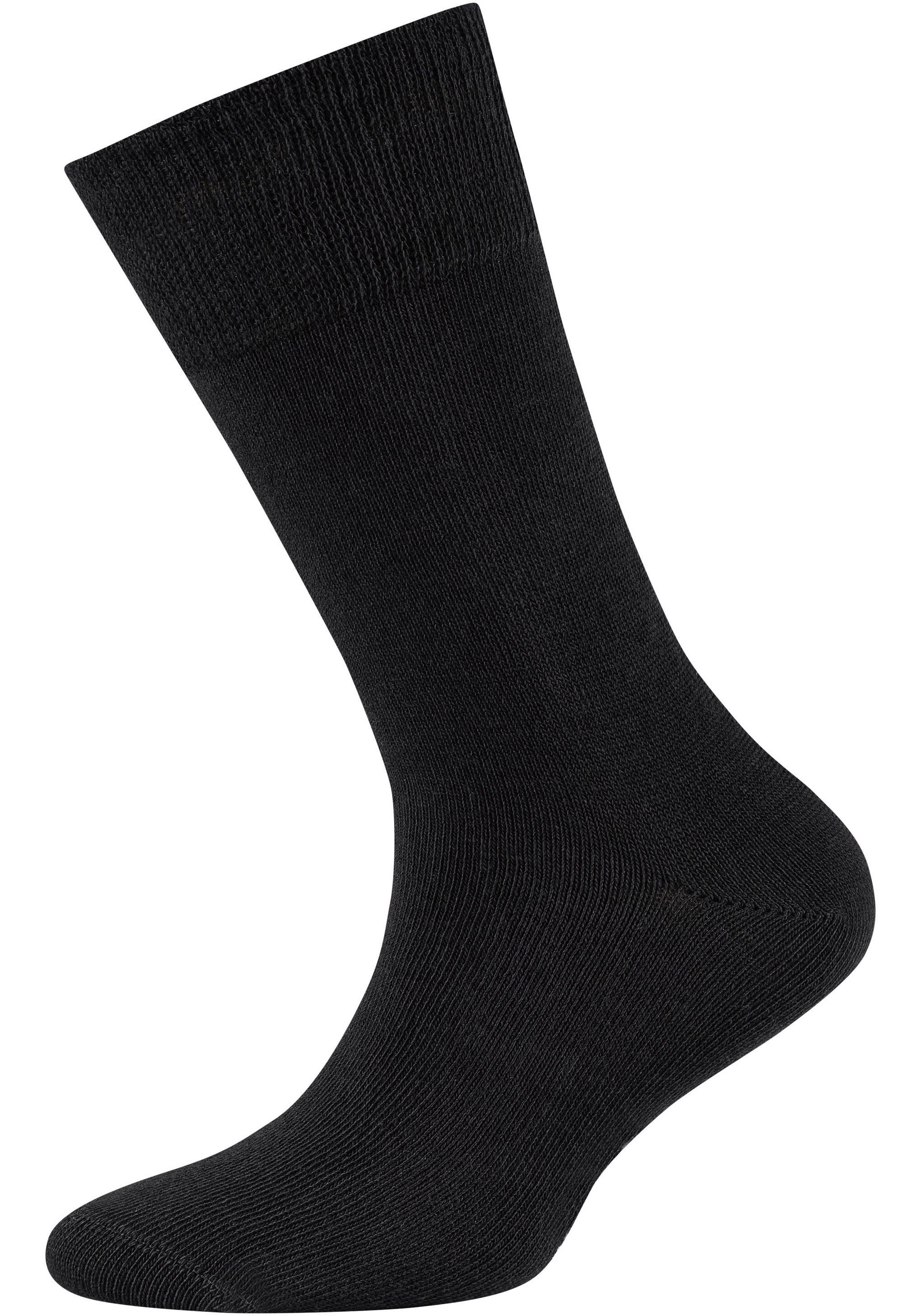 gekämmter Socken Hoher Camano (Packung, Baumwolle 6-Paar) an Anteil schwarz
