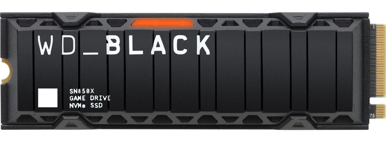 WD Black SN850X 1 TB Kühlkörper NVMe SSD