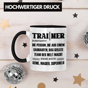 Trendation Tasse Trainer Tasse Geschenk Bester Coach Geschenkidee Spruch
