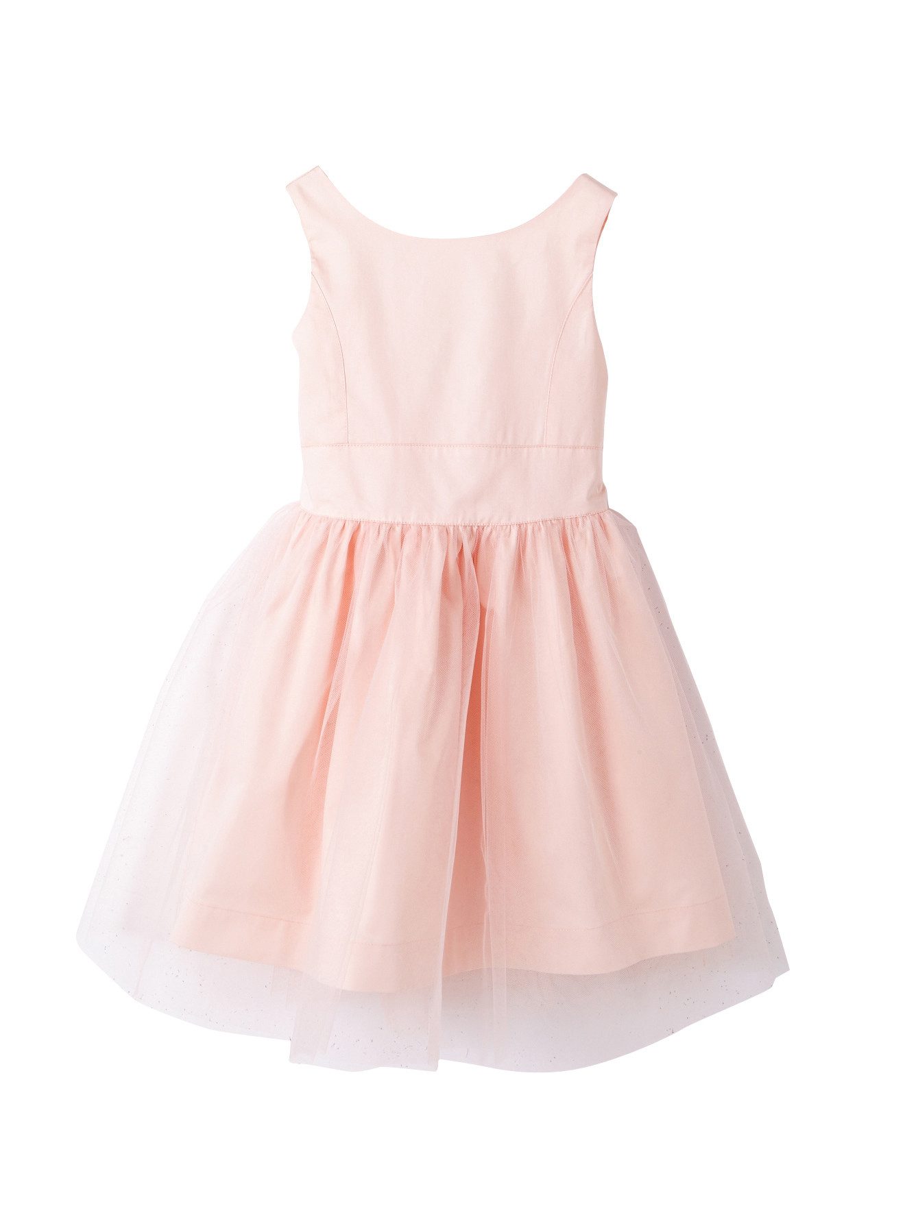 vertbaudet Minikleid Festliches Mädchenkleid, Satin und Tüll