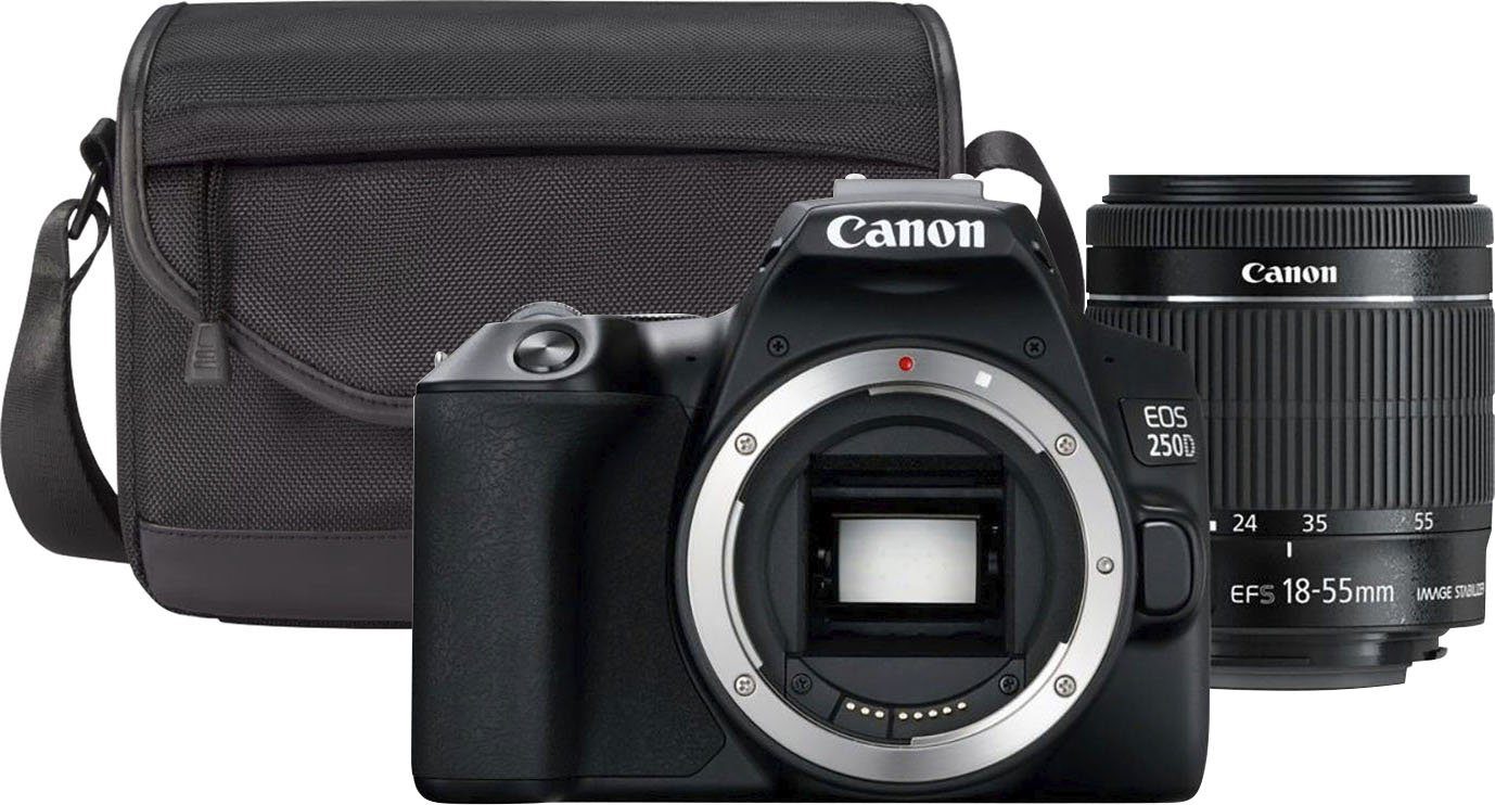 Canon 24,1 (EF-S MP, EF-S WLAN) f/3.5-5.6 Kit 18-55mm SB130 + 250D Bluetooth, 18-55mm f/3.5-5.6 + III, III Systemkamera