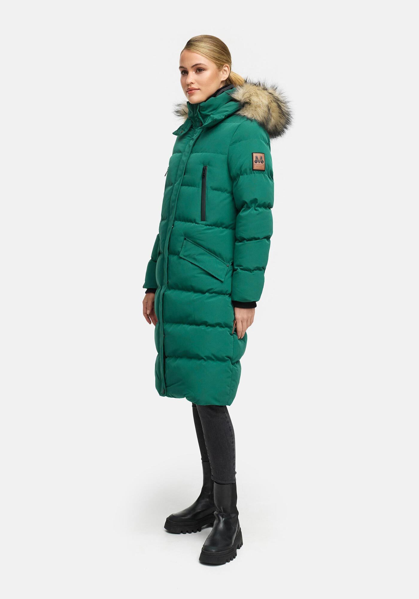 Marikoo Parka Schneesternchen langer Parka mit abnehmbarer Kapuze