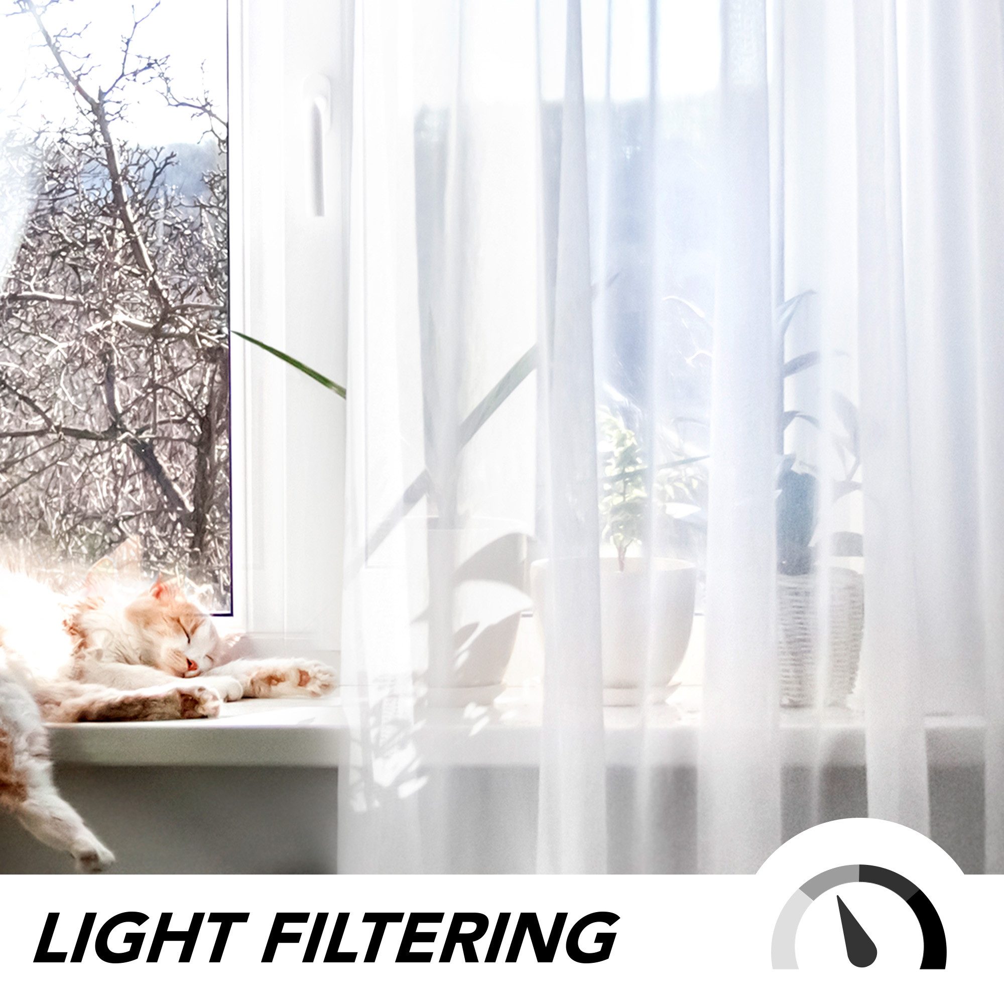 Deconovo Vorhang Gardinen Kräuselband Wohnzimmer Transparent Vorhänge für 2 günstig online kaufen