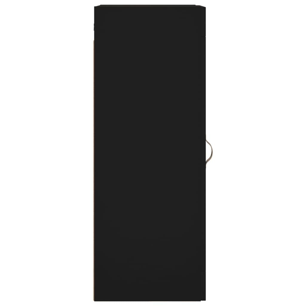 Sideboard Wandschrank Schwarz vidaXL (1 34,5x34x90 cm St)
