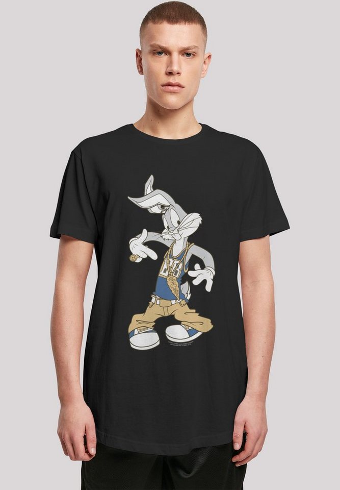 F4NT4STIC T-Shirt Looney Tunes Bugs Bunny Rapper Print