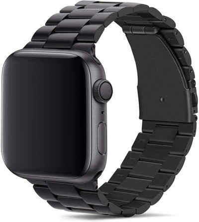 Widmann-Shop Smartwatch-Armband Apple Watch Armband Band Ersatz Edelstahl Serie 3 4 5 6 7 8 SE 38-49mm