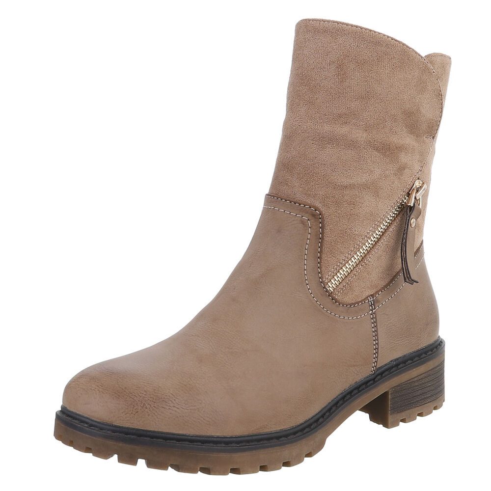 Ital-Design Stilvolle Stiefeletten mit Reißverschluss für günstig online kaufen