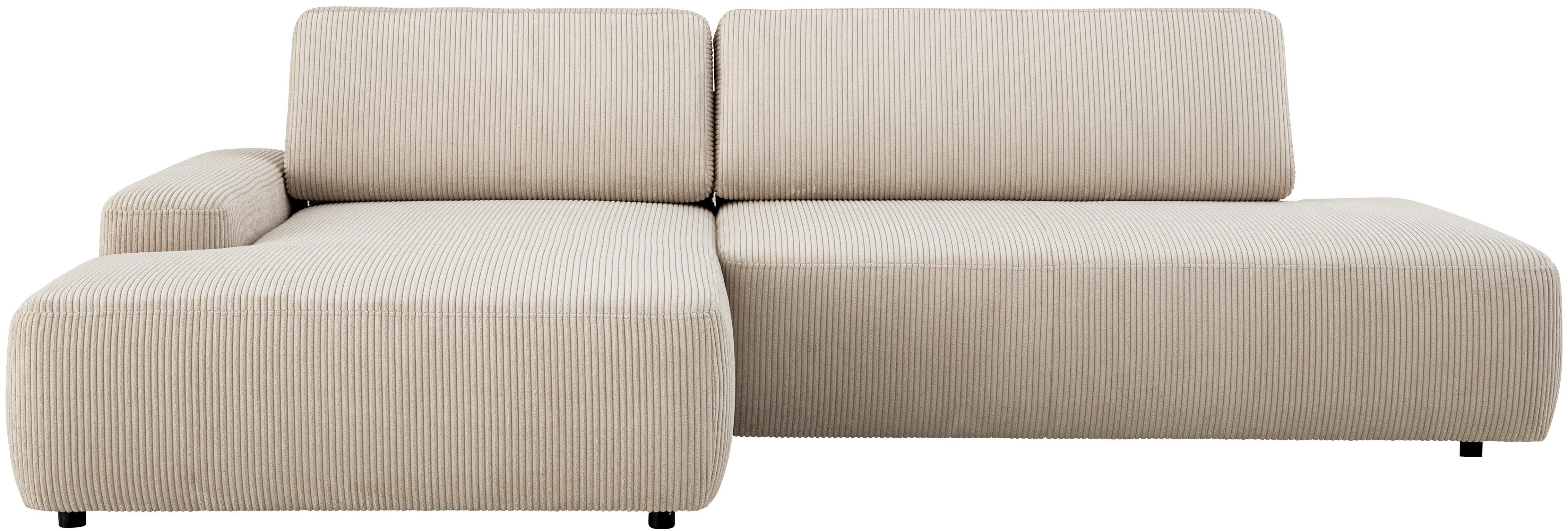 INOSIGN Ecksofa "TORGE, Schlafsofa Cord, Samtvelours u. Strukur fein, Couch günstig online kaufen