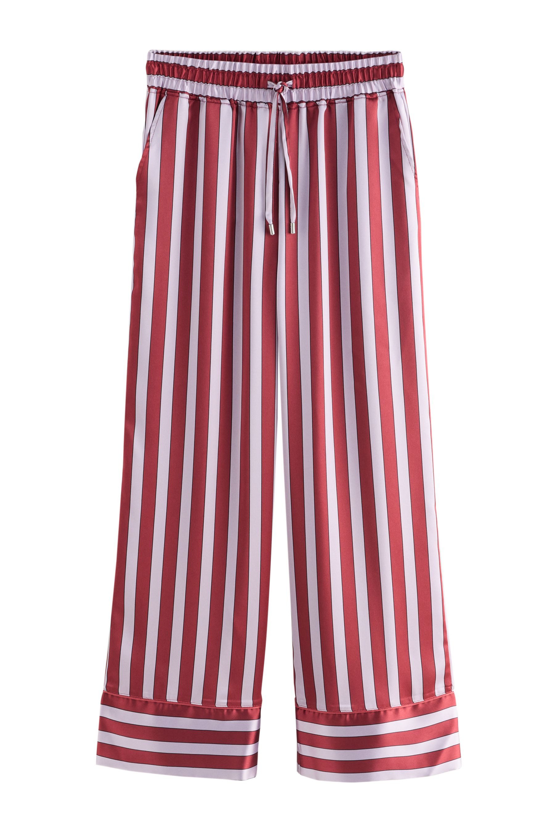 Next Pyjama Gestreifter Pyjama mit durchgehender Knopfleiste (2 tlg)
