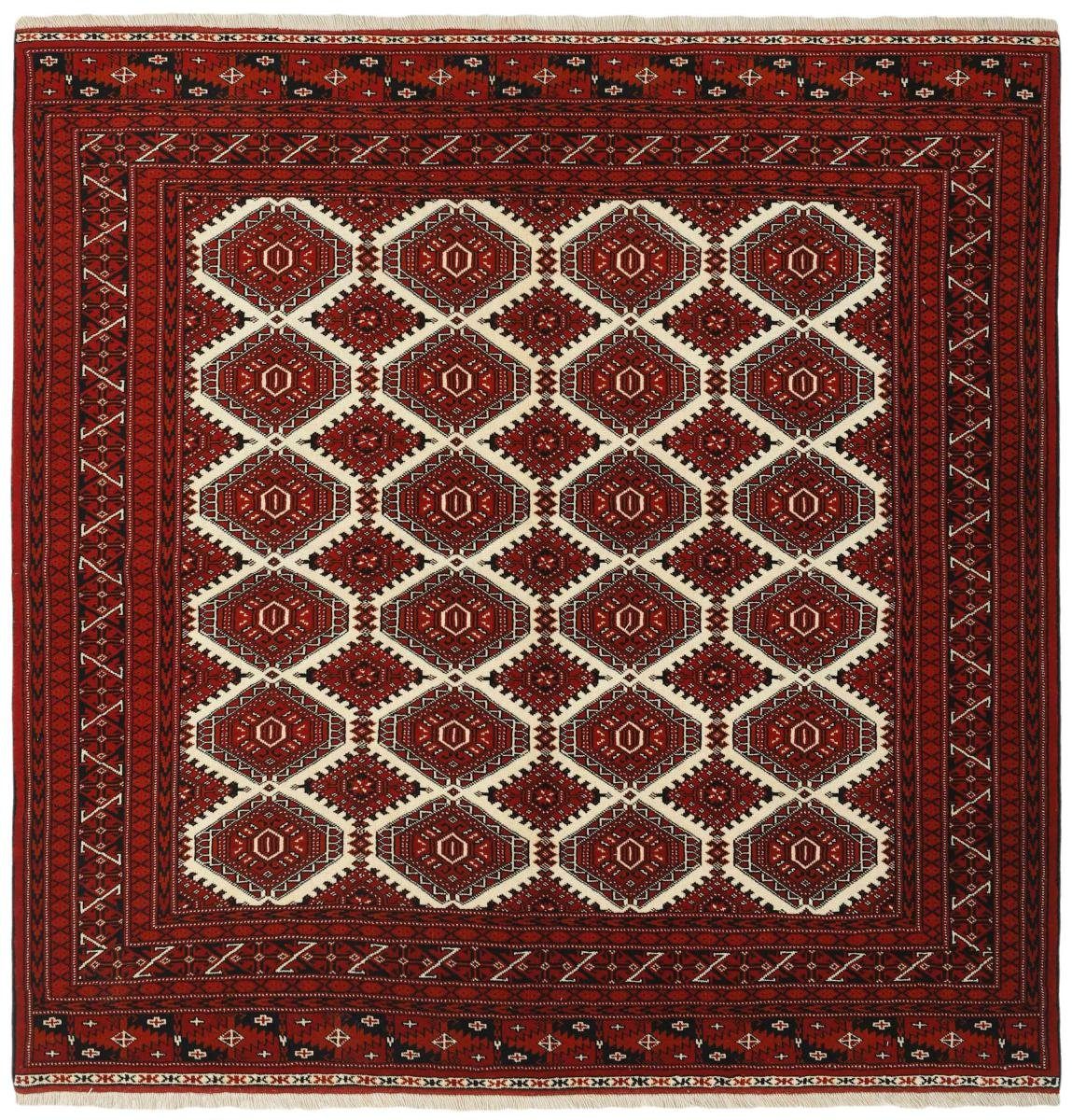 Orientteppich Turkaman Nain mm Handgeknüpfter rechteckig, Trading, Perserteppich, / 207x209 Höhe: Orientteppich 6