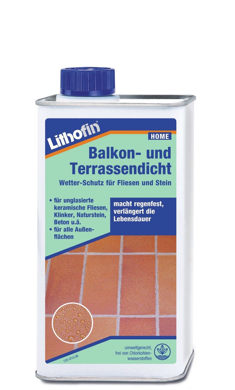 Lithofin Lithofin Balkon- und Terrassendicht 1 Liter Naturstein-Reiniger
