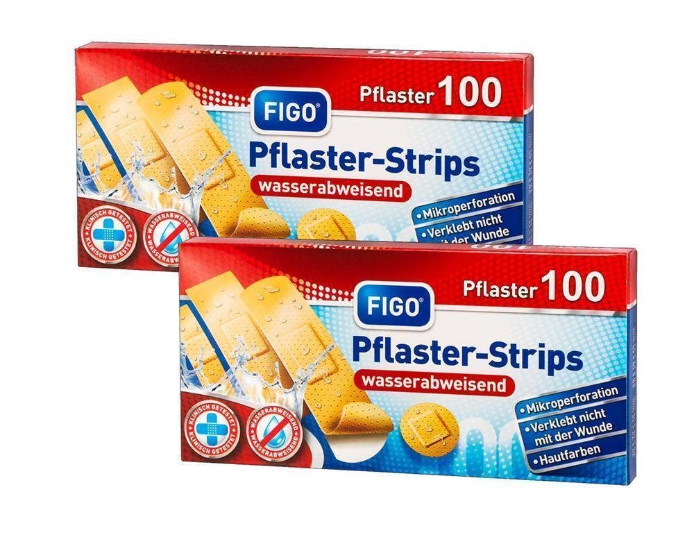 varivendo Wundpflaster 200 Pflaster-Strips hautfarben wasserabweisend (Set, 200 St., Pflaster-Strips), Wundpflaster Pflastertverband kleinepflaster Minipflaster