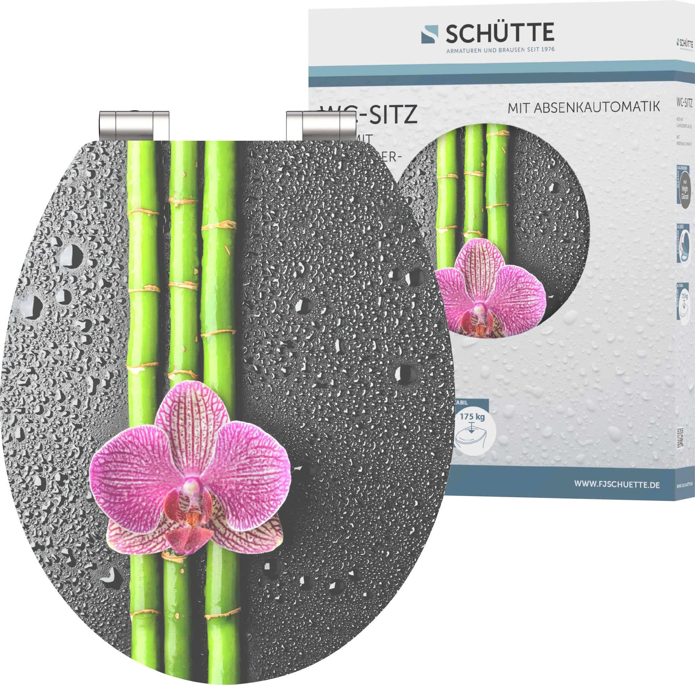 Schütte WC-Sitz Asia, High Gloss mit MDF Holzkern, mit Absenkautomatik