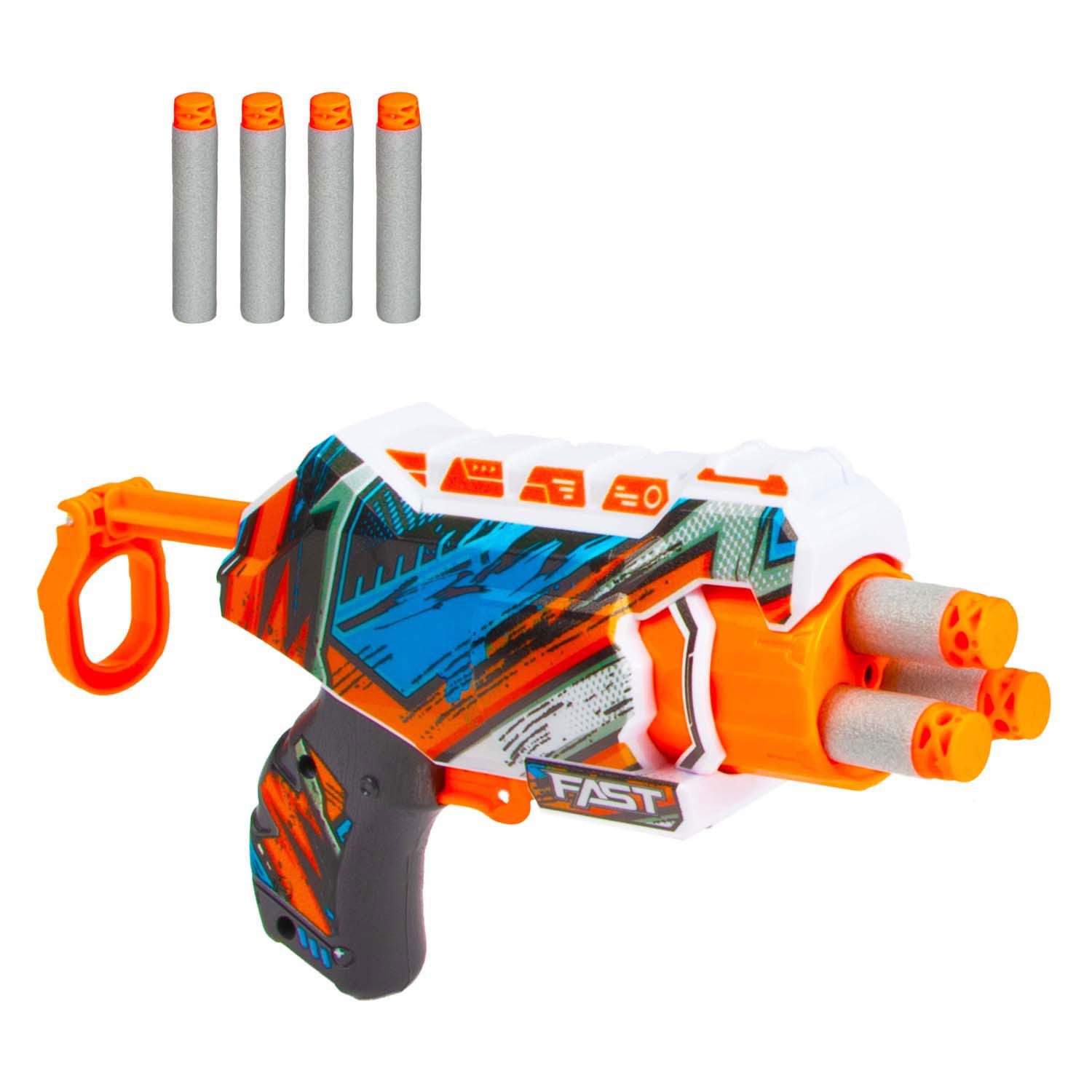 Toi-Toys Blaster Spielzeugpistole Foam Strike Fast S, Kompakte Größe
