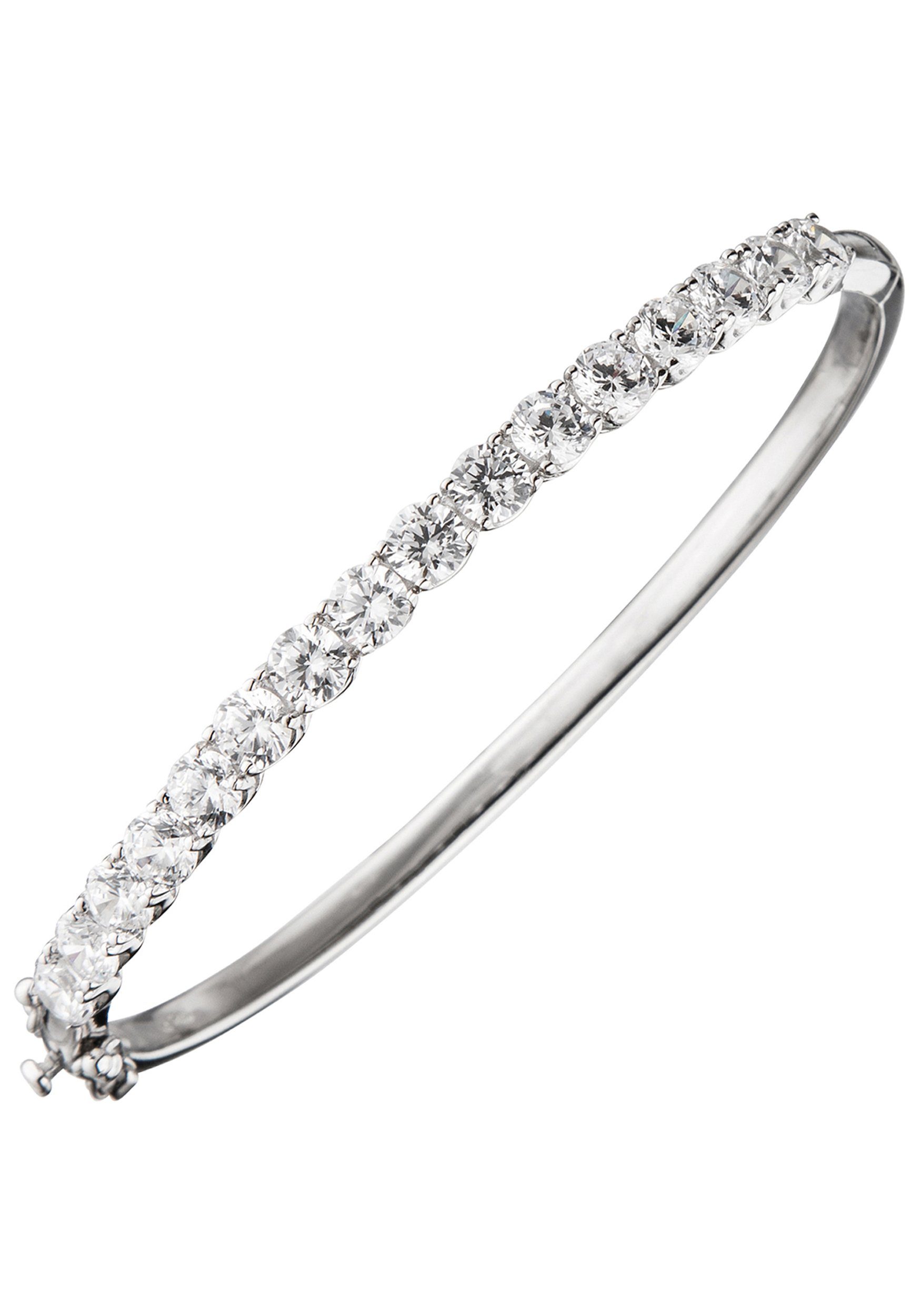 JOBO Armreif, oval 925 Silber mit Zirkonia günstig online kaufen