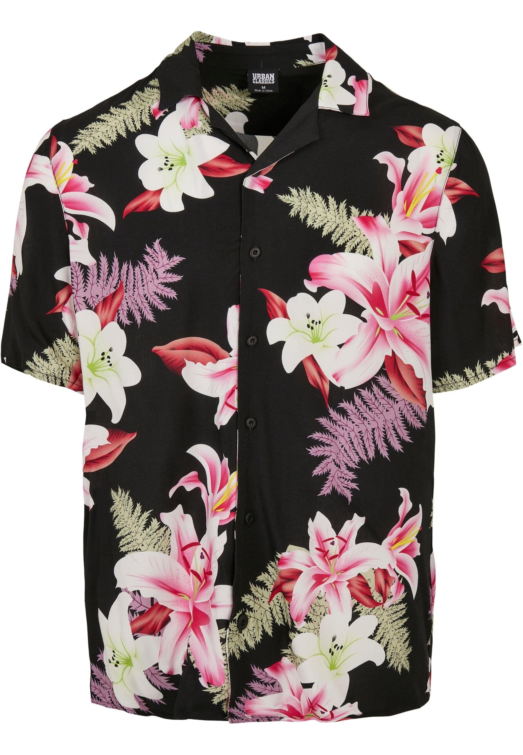 Kurzarmhemd Urban Classics Herren Viscose AOP Resort Shirt