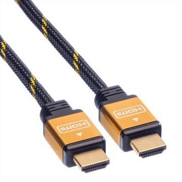 ROLINE GOLD HDMI High Speed Kabel, ST-ST Audio- & Video-Kabel, HDMI Typ A Männlich (Stecker), HDMI Typ A Männlich (Stecker) (100.0 cm), Retail Blister